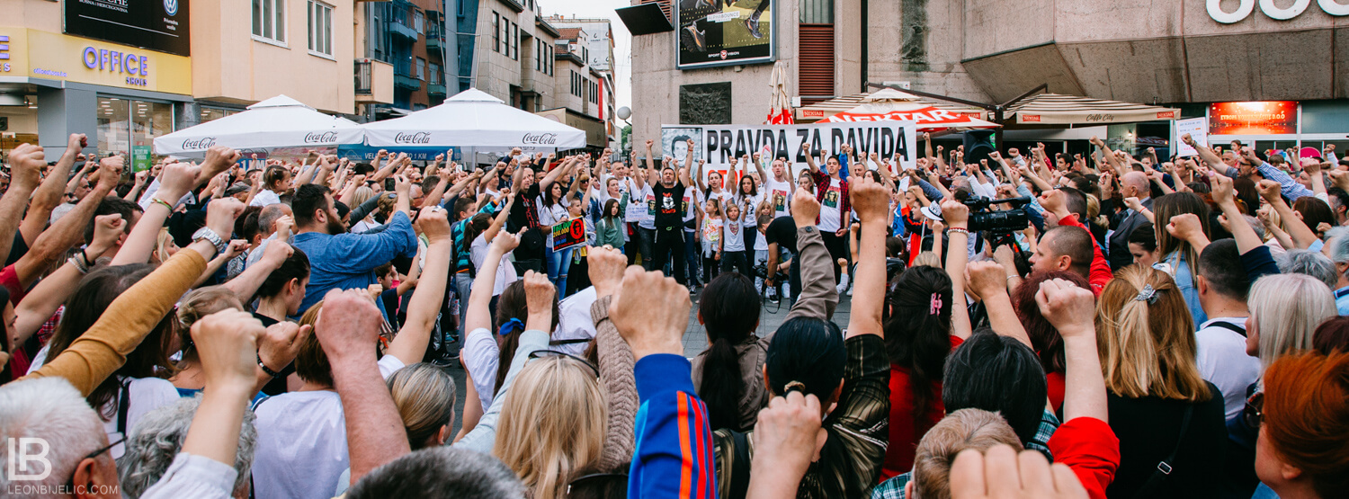 Pravda za Davida - Banja Luka - Protesti - Davor Dragičević - Foto Leon Bijelic / Trg Krajine Banja Luka, 5. maj 2018. godine