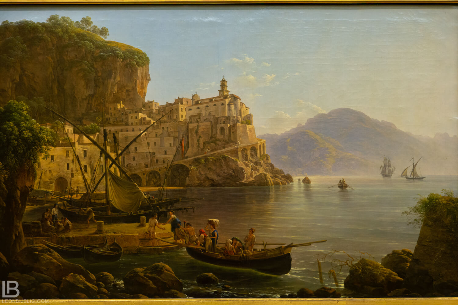 KUNSTHALLE MUSEUM - HAMBURG - PHOTOS BY LEON BIJELIC - Germany - Kunst - Art - Painting - Joseph Rebell - View of Atrani near Amalfi - 1817 - Oil on canvas