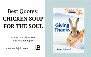 CHICKEN SOUL SOUP - THANKS GIVING - BEST QUOTES - AMY NEWMARK